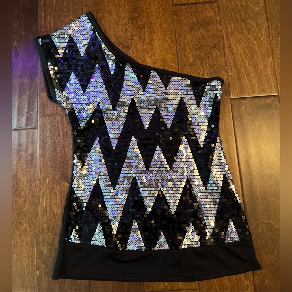 Sequin Off Shoulder Top